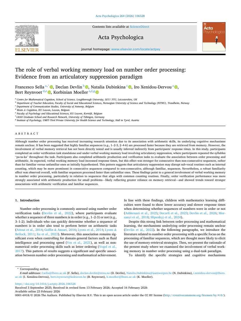 First page of the Sella et al. journal article